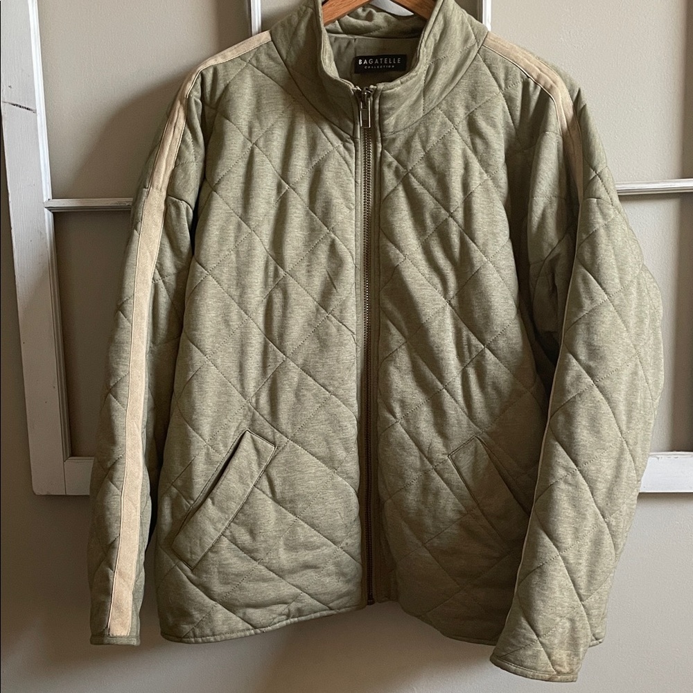 Bagatelle Women's Olive Quilted Utility Jacket